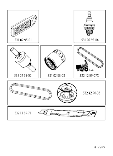 Husqvarna Gartentraktoren 96011029401 LT131