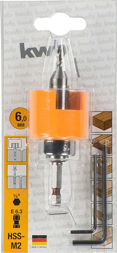 kwb Hartholzb. m Senker 6mm PRE 512036