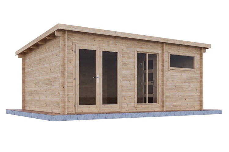 Wolff Finnhaus Gartenhaus Hidda 5536 - 44 mm