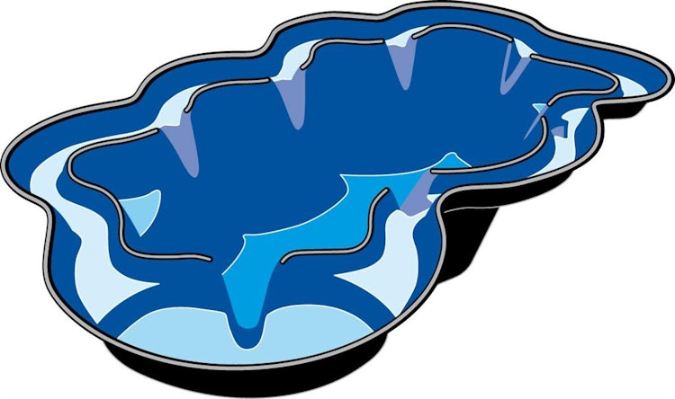 Ubbink Teichschale Fertigteich Neptun V - 3800 l