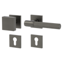 Vorschaubild Griffwerk Wechselgarnitur VAYA 136 ARIS fast2fix Fast2Fix Rosetten eckig Knopf SQUARE Kaschmirgrau R