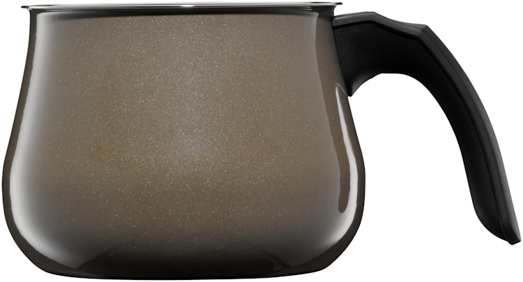 WMF Fusiontec Mineral Mini-Topf mit Glasdeckel, 12 cm, Dark Brass