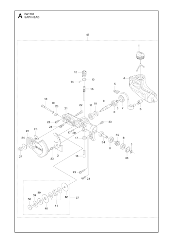 Husqvarna Zubehör und Werkzeuge 537183323 Hochentastervorsatz PA1100