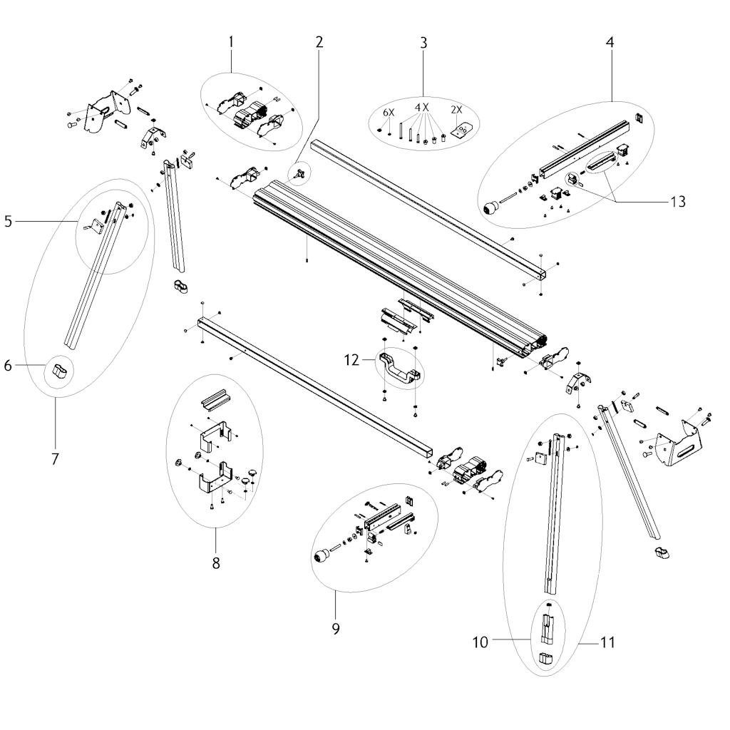 Explosionszeichnung Ersatzteile