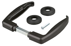Alberts® Türdrücker,ein Paar,Alu,Abstand Tür-Außenkante Griff 40mm,Griffbreite 107,5mm 