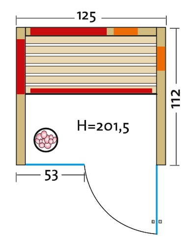 Infraworld Infrarotkabine TrioSol Glas 125 Zirbe VG inkl. 5-teiligem gratis Zubehörset