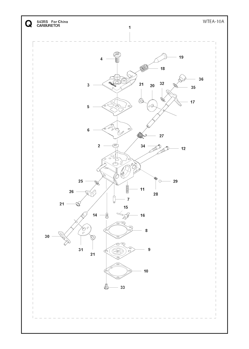 Explosionszeichnung Ersatzteile