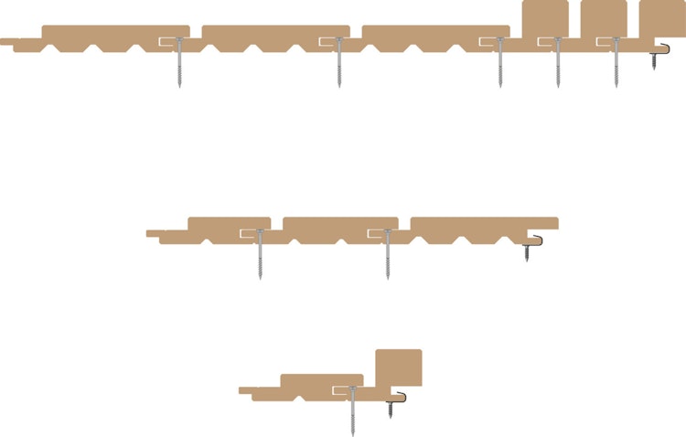 OSMO VERTO BLACK STRIPE Fassadenprofil Nordische Fichte riffelgesägt Patina 905 27 x 121 mm, VE 4 Stk.