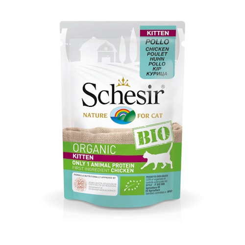 Schesir Bio Kitten 85 Gramm Katzennassfutter
