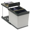 Vorschaubild Abfallsammler 3-Fach, Grau