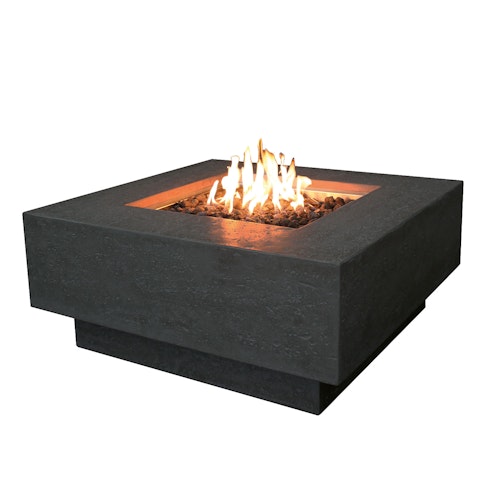 Gas Feuerstelle Manhattan Beton-Optik dunkelgrau