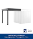 Vorschaubild Hörmann Lounge Anbaudach für Juno, Breite 210 cm