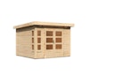 Vorschaubild Karibu Premium Gartenhaus Kastorf 6/7 mit Fensterecke - 28 mm