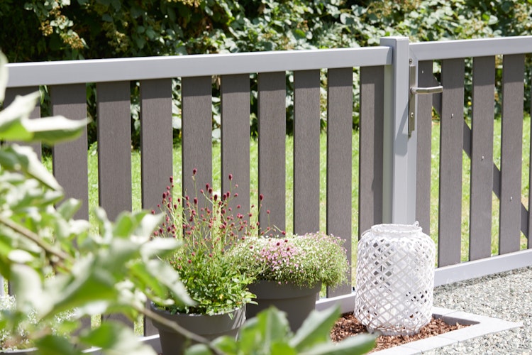 TraumGarten RAJA WPC ALU XL Anthrazit Einzeltor auf Maß