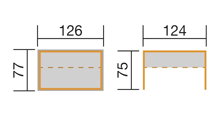 Weka PROFI Hochbeet für Rollstuhlfahrer lasiert