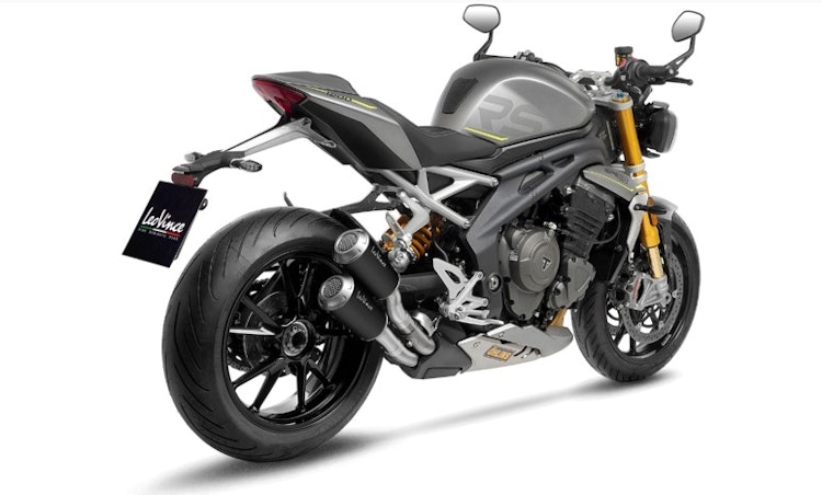 LeoVince 2x SLIP-ON Edelstahl SBK LV-10 Schwarz für TRIUMPH SPEED TRIPLE 1200 RR/RS