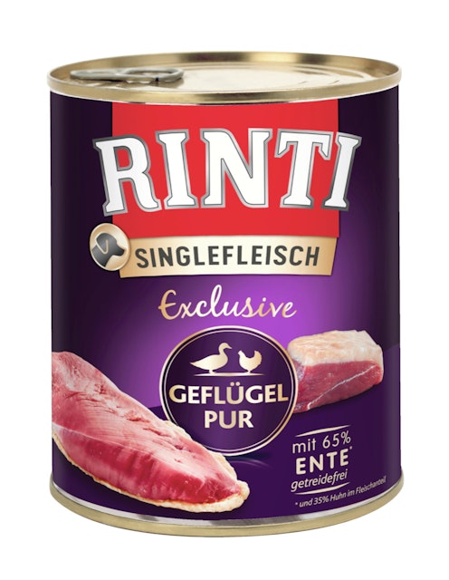 RINTI Singlefleisch Exclusive 800g Dose HundenassfutterVorschaubild