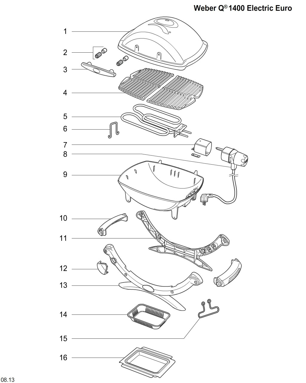 Explosionszeichnung Ersatzteile