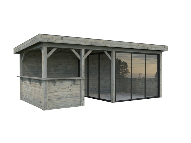 Palmako Gartenhaus Connect Lenna 16,6 m² Set 407 Slide