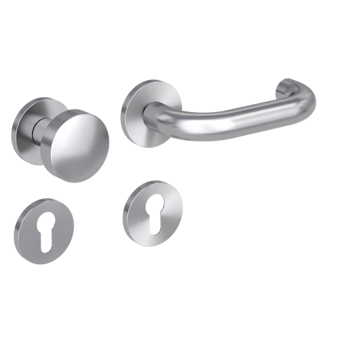 Griffwerk Wechselgarnitur VAYA 183 ALESSIA fast2fix Fast2Fix GK3 Rosetten rund Profilzylinder Edelstahl matt