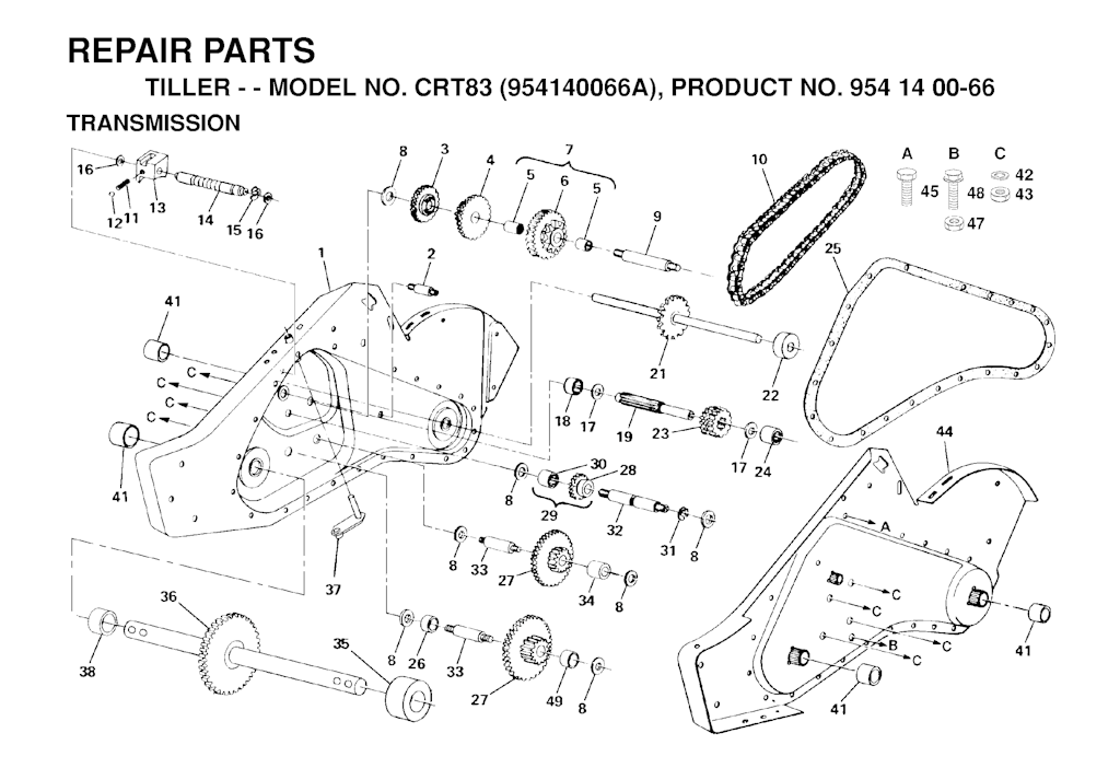 Explosionszeichnung Ersatzteile