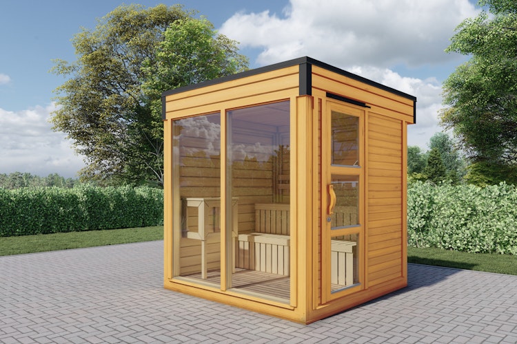 Wolff Finnhaus Saunahaus Paradiso 2x2 (1-Raum)