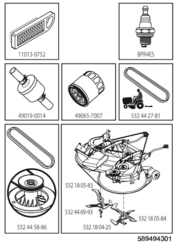 Husqvarna Gartentraktoren 960510148 Traktor TC 342T