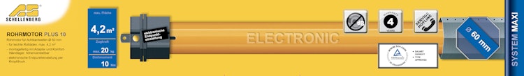 Schellenberg Rohrmotor Maxi PLUS 10Nm
