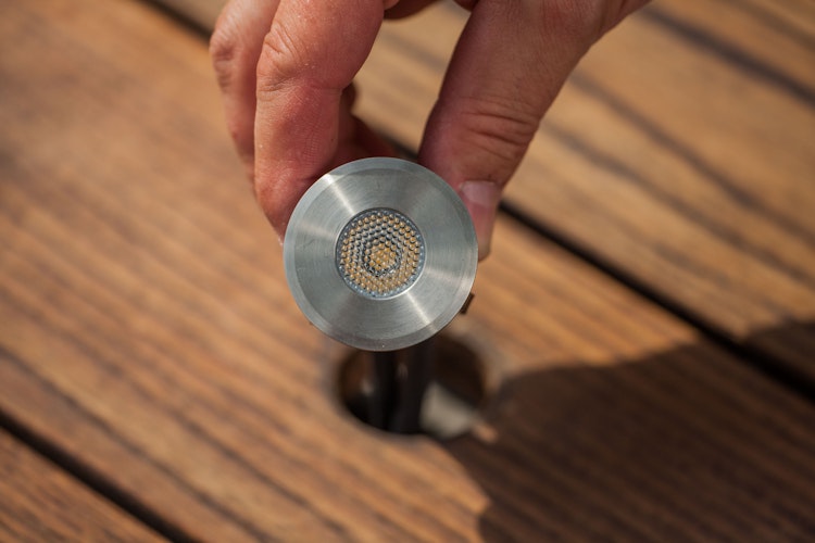 Heissner SMART LIGHT Decklight, 1W, Warmweiss, Edelstahl (L451-00)