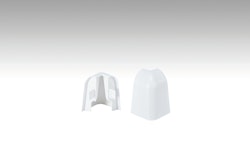 MEISTER Außenecken Fußleiste Profil 2PK (2 Stk./VPE)  Weiß 2001