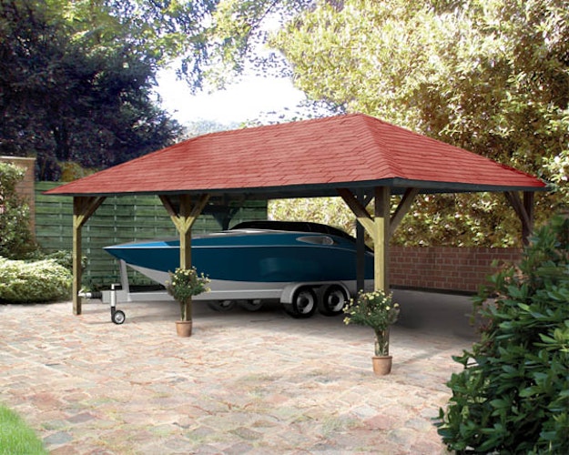 Karibu 4-Eck Pavillon Holm 1 kesseldruckimprägniert