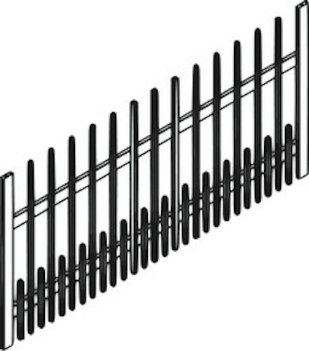 OSMO ALU-Fence Square Anthrazit 89x184cm