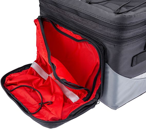 Pletscher Basilea Gepäckträgertasche schwarz/grau