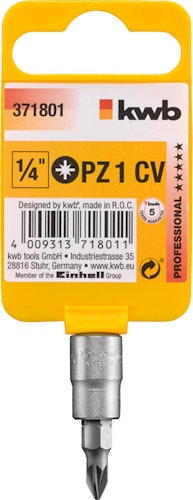 kwb Steckschl-Bit 1/4" x PZ 1 SB 371801