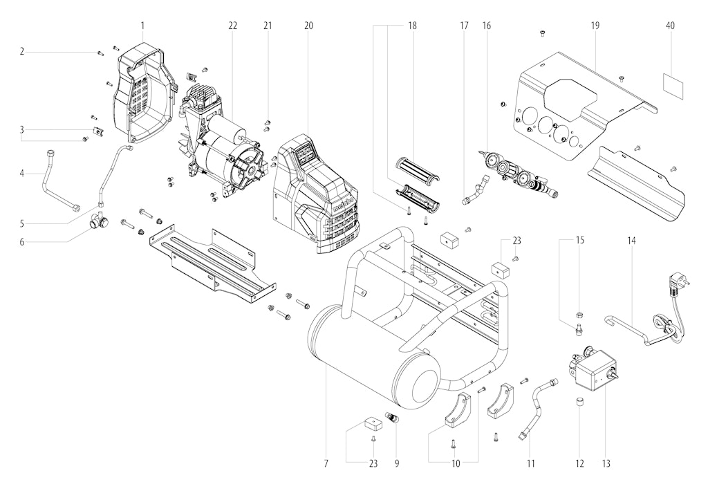 Explosionszeichnung Ersatzteile