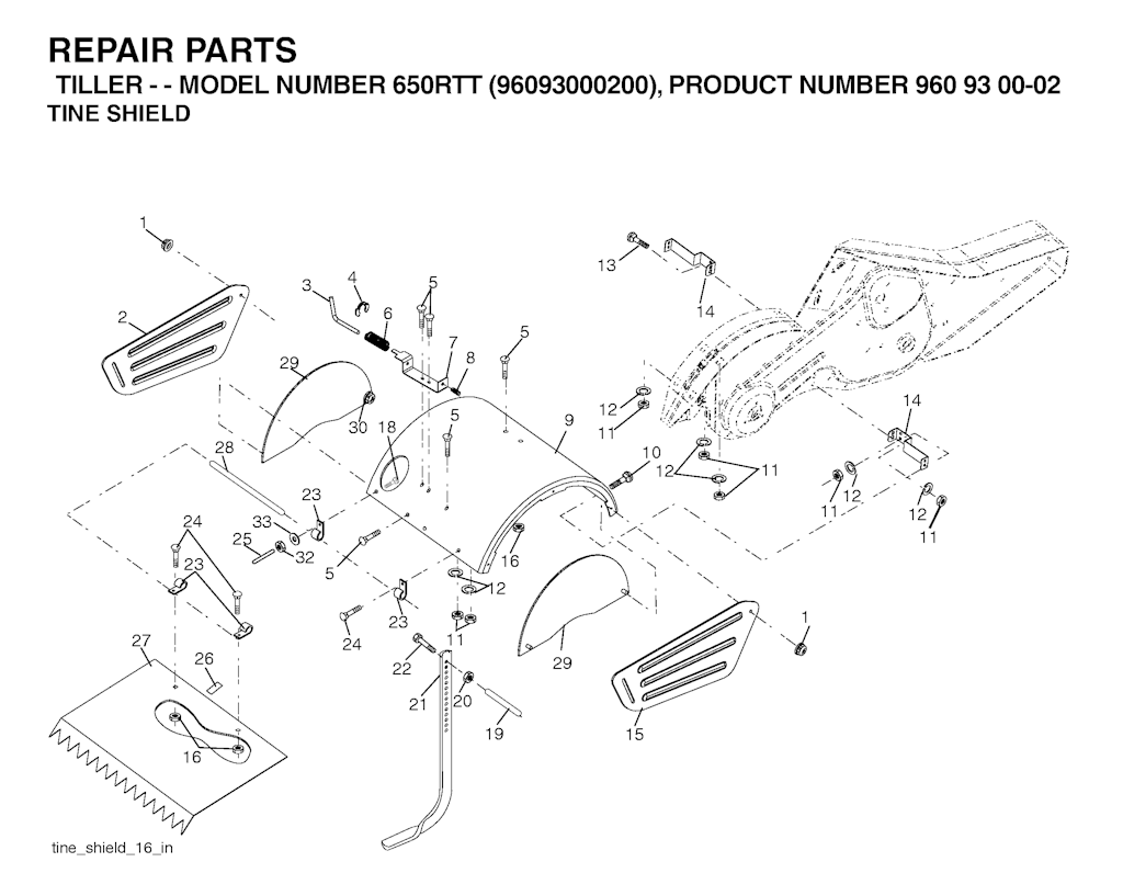 Explosionszeichnung Ersatzteile