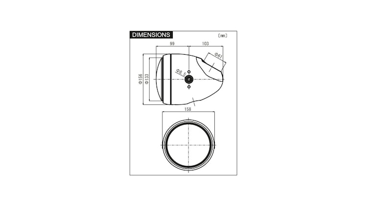 Daytona Scheinwerfer Vintage