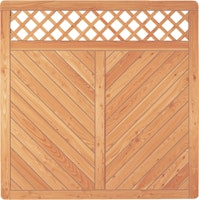 T&J SKAGEN RANK Sichtschutzzaun Lärche 1800 x 1800 mm