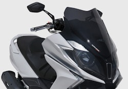 ERMAX Scooterscheibe Sport Acrylic durchsichtig Schwarz getönt für KYMCO New Downtown 125; New Downtown 350