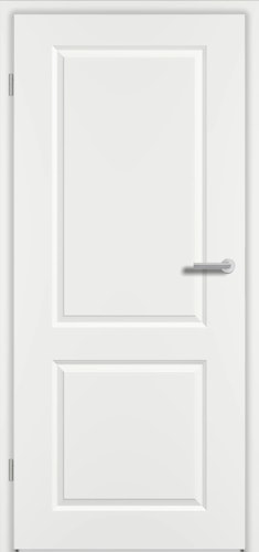 Prüm Stil-Zimmertürblatt ELEGANCE mit 2 Kassetten ELEGANCE CLASSIC C2 RAL 9016 Weißlack 