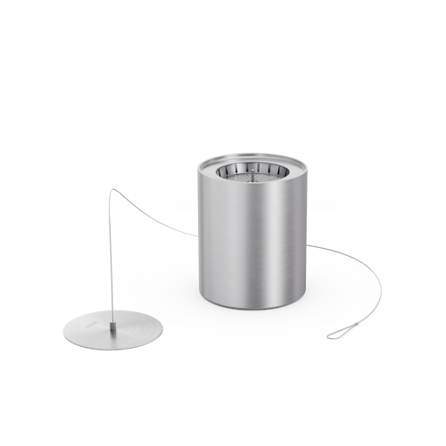 höfats SPIN 900 Bio-Burner mit Eco-Ring und Löschdeckel