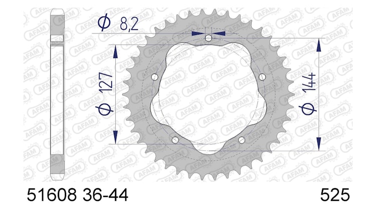 Afam Kettenrad 51608