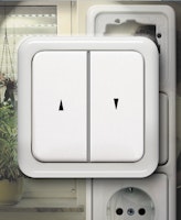 Schellenberg Schalter Rollladen UP inkl. Rahmen