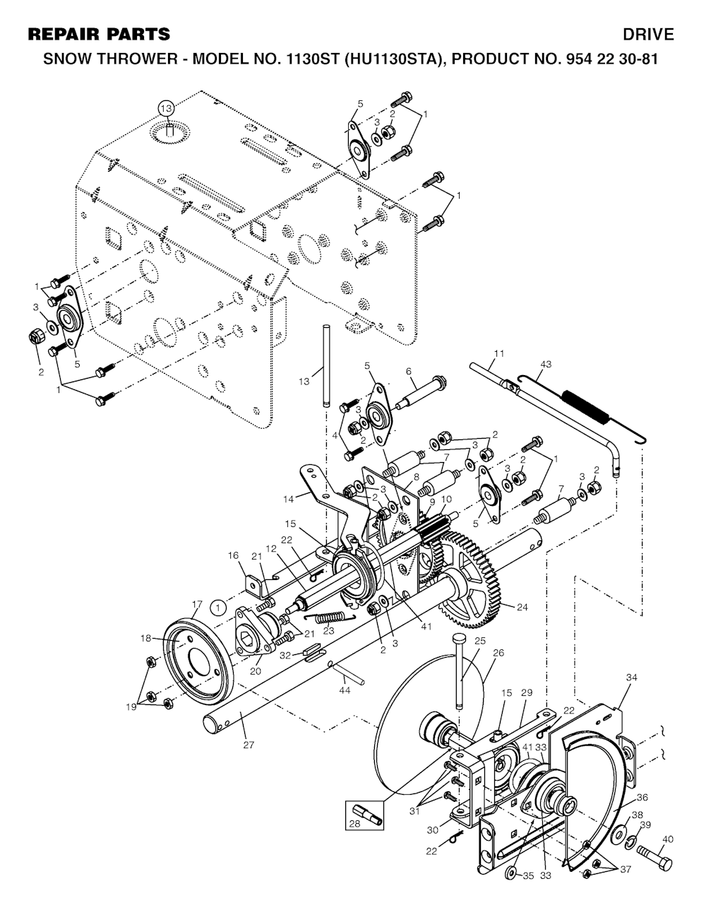Explosionszeichnung Ersatzteile