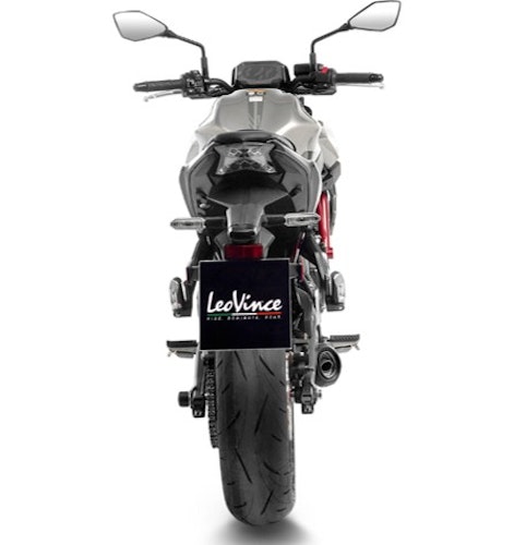 LeoVince Schalldämpfer Komplettanlage mit Katalysator SBK LV-One EVO II für Kawasaki Ninja 650 , Versys 650 und Z650