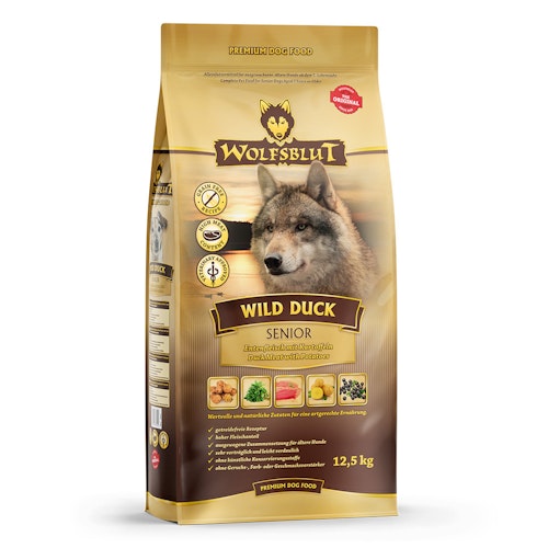 WOLFSBLUT Wild Duck Senior Entenfleisch mit Kartoffeln Hundetrockenfutter