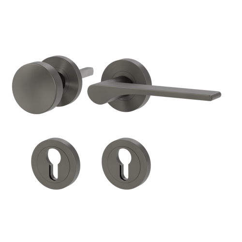 Griffwerk Wechselgarnitur LEAF LIGHT SIEGER DESIGN - Samtgrau, Kaschmirgrau, Graphitschwarz