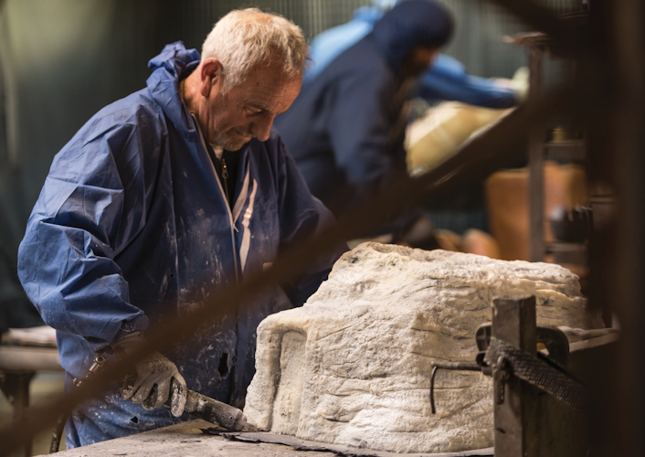 Oase Bachlaufschale Premium Colca Canyon schiefer grün, Rechts 1/2