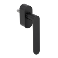 Griffwerk Fenstergriff VAYA 291 AVUS Graphitschwarz R 7x40