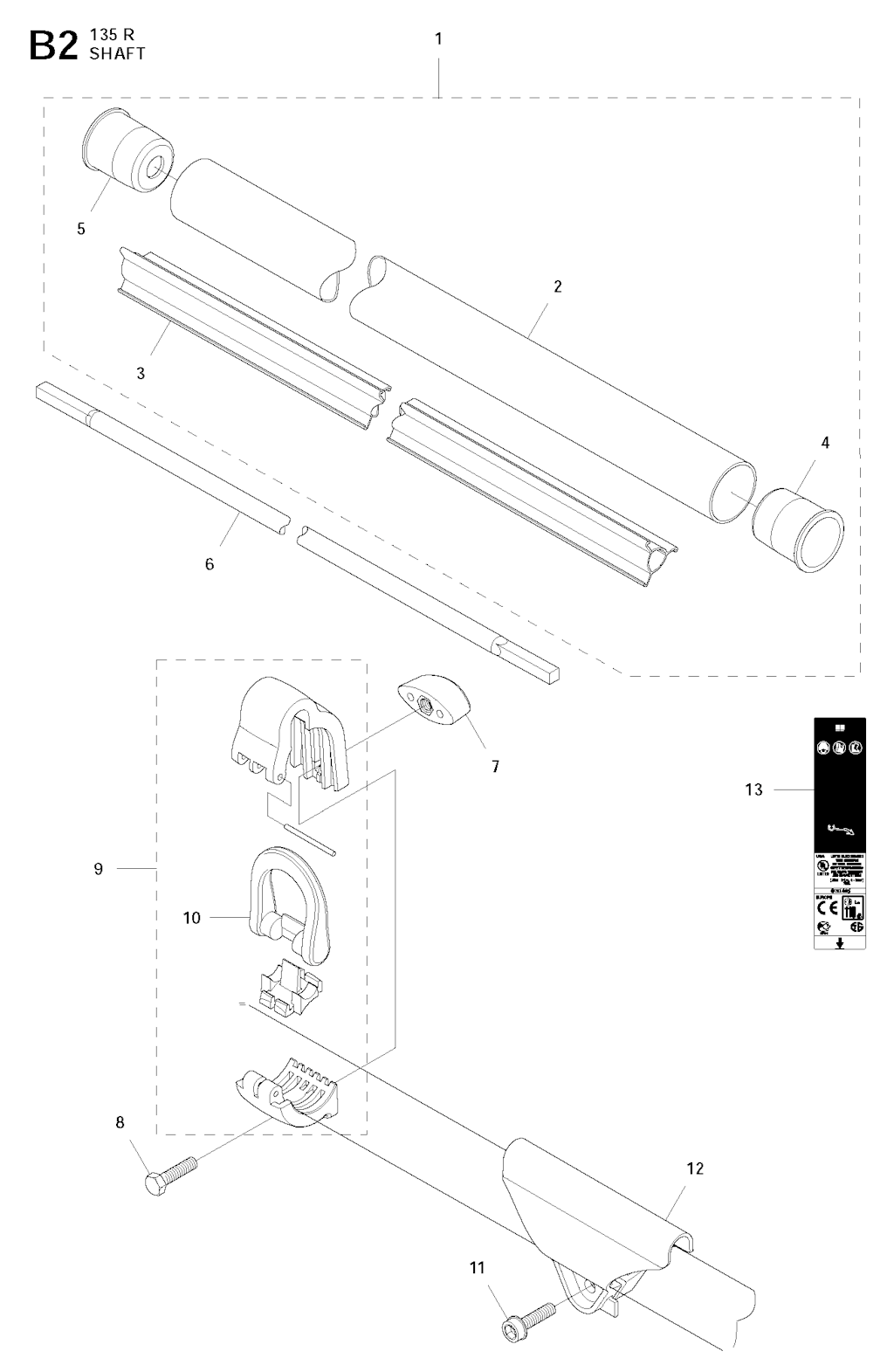 Explosionszeichnung Ersatzteile